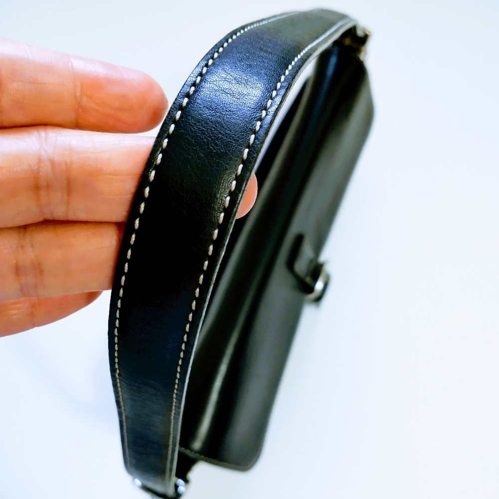 Coach Black Leather Shoulder Bag - Picture 14 of 16